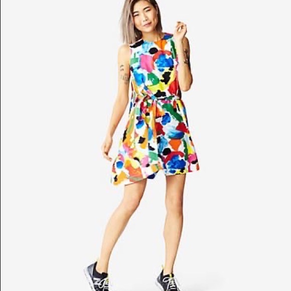 Kate Spade Saturday Trapeze Dress Freestyle size L NEW - Picture 1 of 3